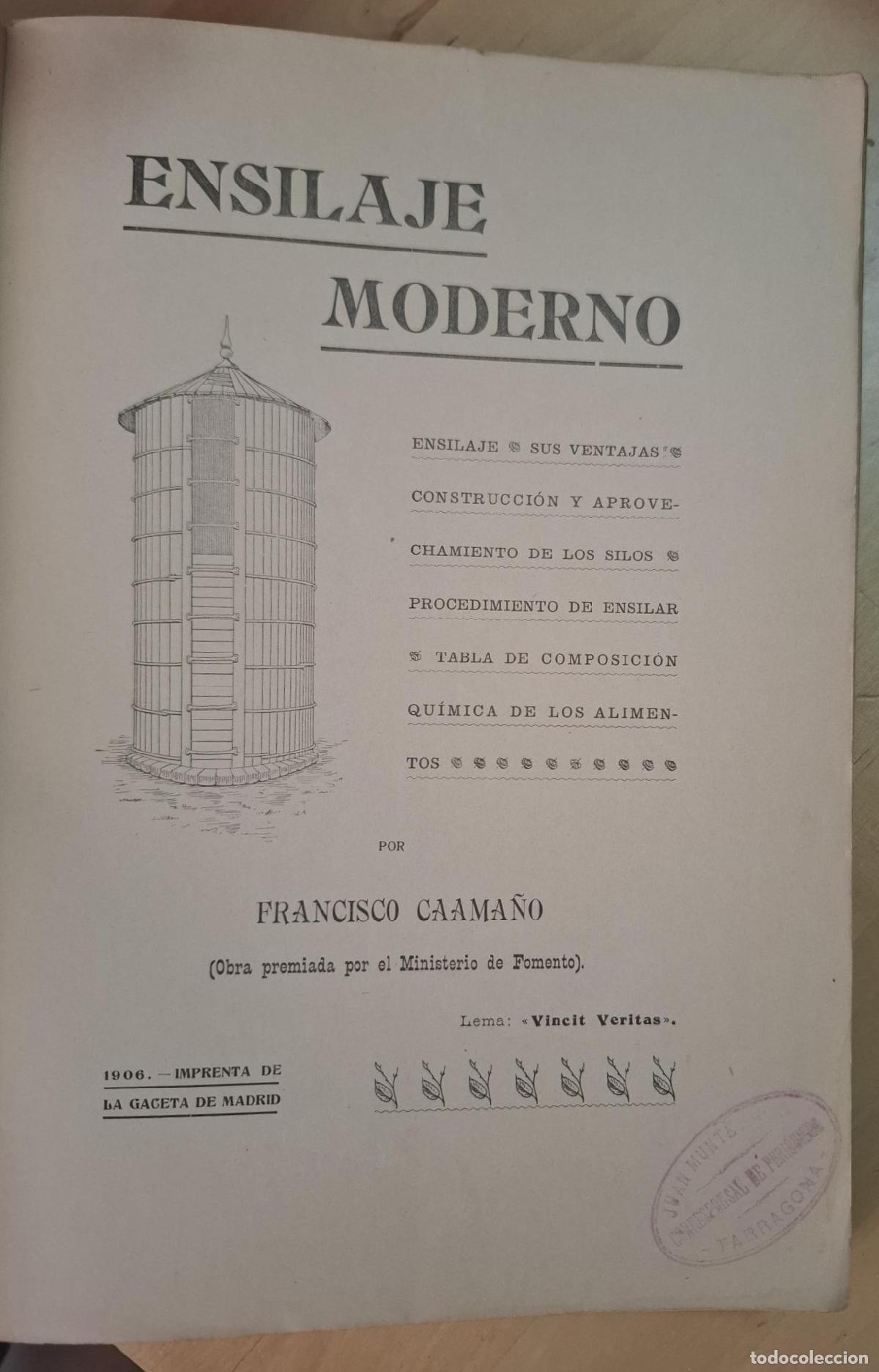 Libros: Caama&ntilde;o, Francisco - ENSILAJE MODERNO - Foto 2