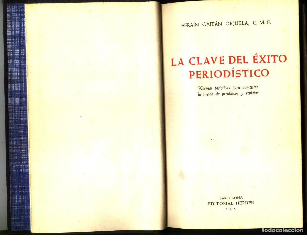 Libri di seconda mano: Efra&iacute;n Gait&aacute;n Orjuela - LA CLAVE DEL &Eacute;XITO PERIOD&Iacute;STICO