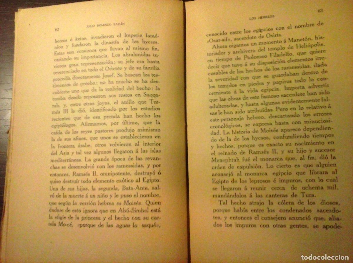 Libros: Julio Domingo Baz&aacute;n - LOS HEBREOS - Foto 3
