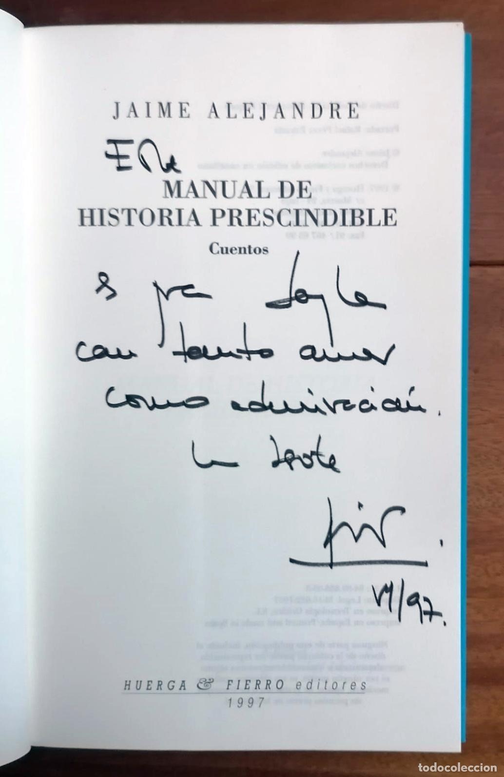Libros: Jaime Alejandre - MANUAL DE HISTORIA PRESCINDIBLE - Foto 2