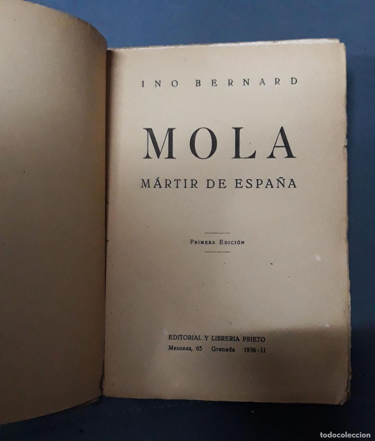 Libros: Ino Bernard - MOLA. MARTIR DE ESPA&Ntilde;A - Foto 6
