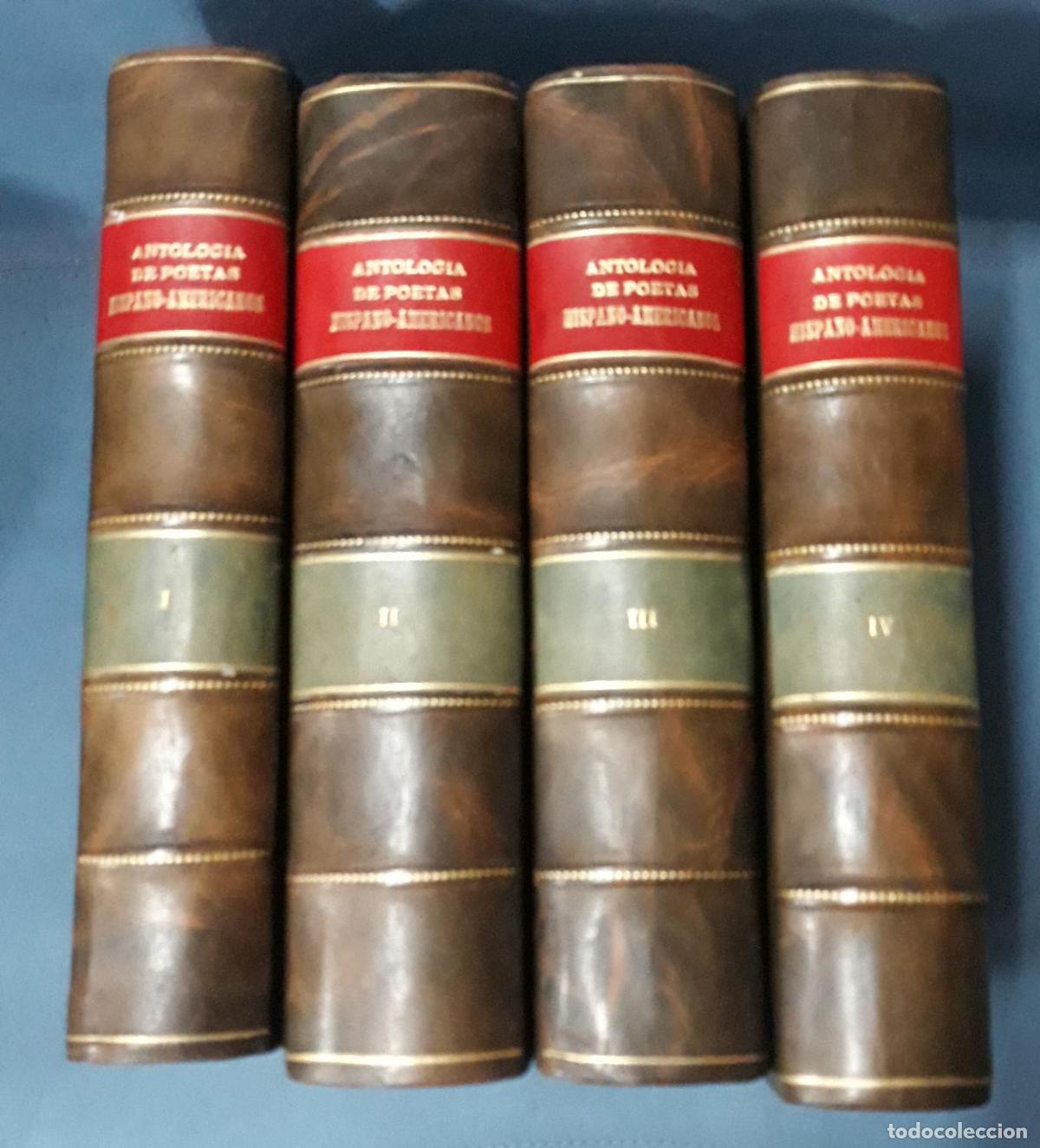 books: ANTOLOGIA DE POETAS HISPANO AMERICANOS. I, II, III y IV