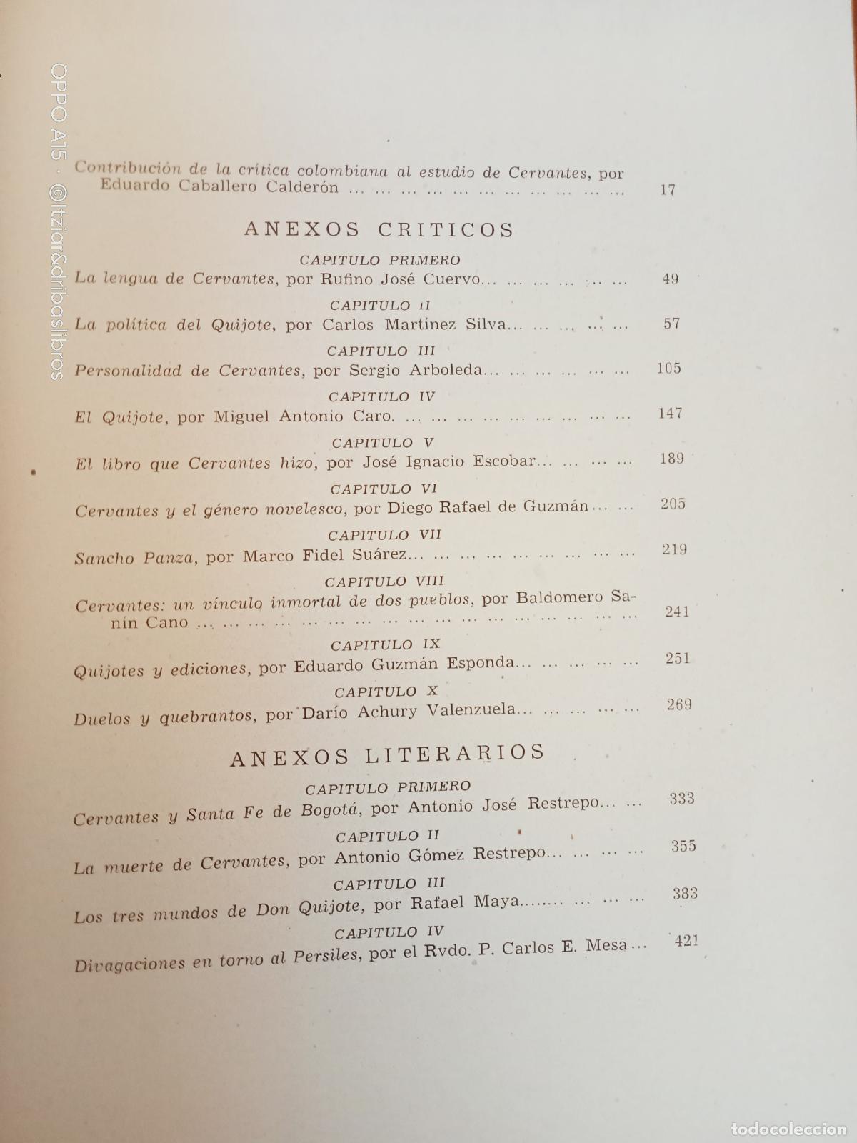 Libros: E. Caballero Calderon - CERVANTES EN COLOMBIA - Foto 2