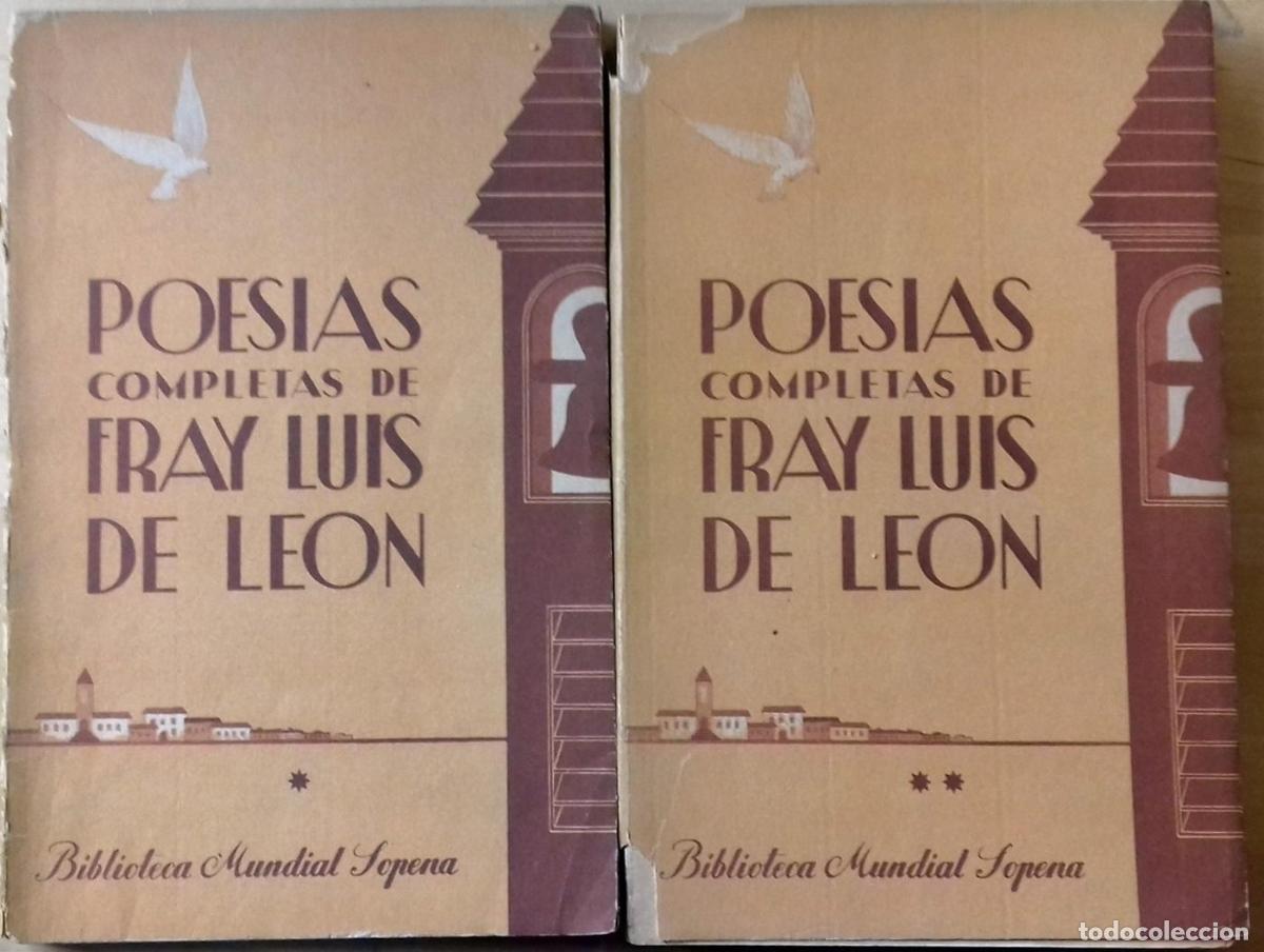 Libros: Fray Luis de Le&oacute;n - POES&Iacute;AS COMPLETAS. 2 tomos - Foto 1