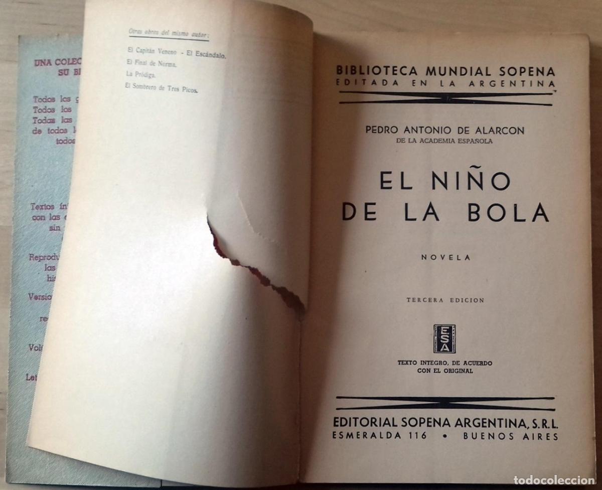 Libros: Pedro Antonio de Alarc&oacute;n - EL NI&Ntilde;O DE LA BOLA - Foto 2