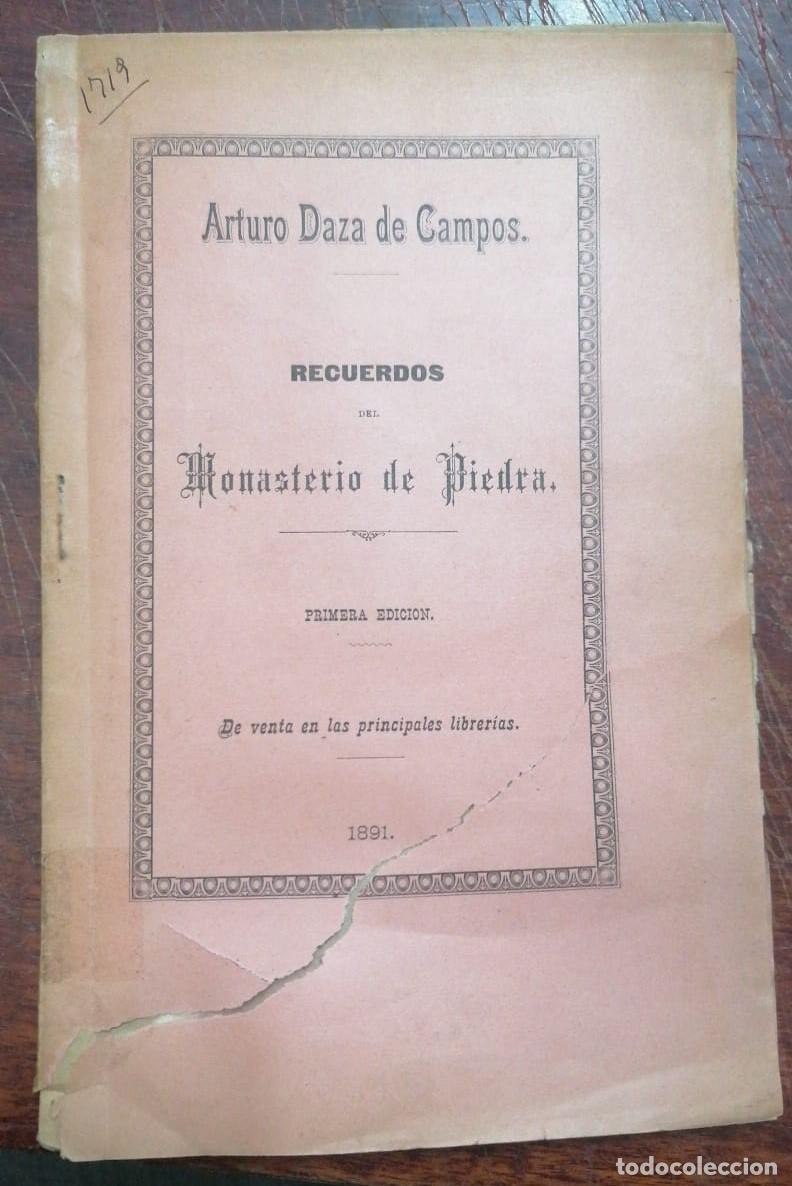 Livros em segunda m&atilde;o: Arturo Daza de Campos - RECUERDOS DEL MONASTERIO DE PIEDRA