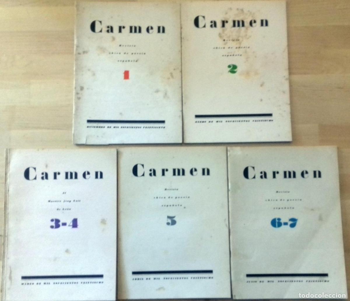 Libros: VV.AA. - CARMEN, REVISTA CHICA DE POES&Iacute;A ESPA&Ntilde;OLA Y LOLA, AMIGA Y SUPLEMENTO DE CARMEN N&ordm; 1, 2, 3-4,