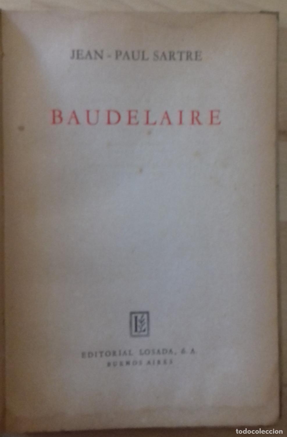 Libros: Jean Paul Sartre - BAUDELAIRE - Foto 2
