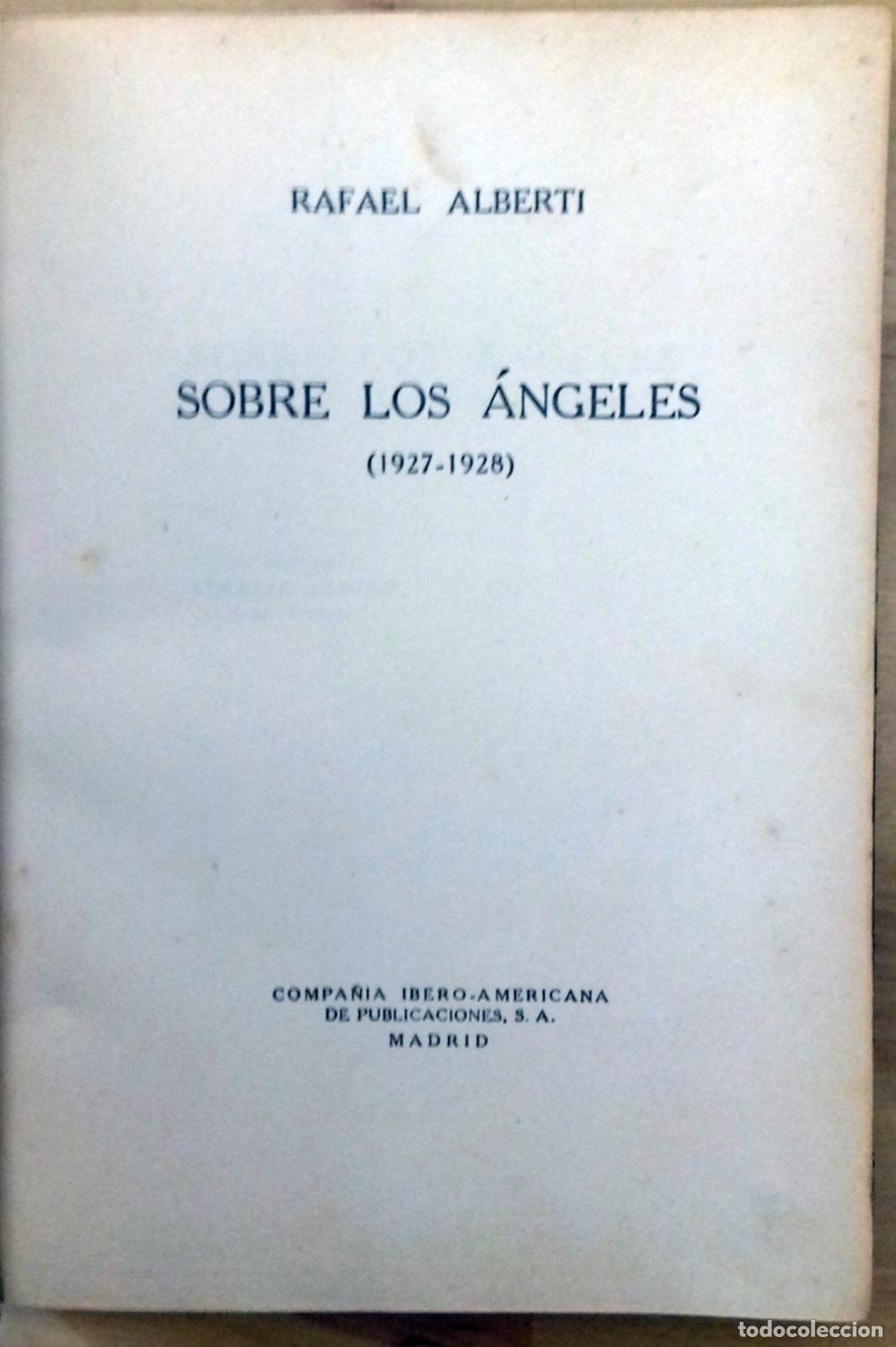 Libros: Rafael Alberti - SOBRE LOS &Aacute;NGELES (1927-1928) - Foto 4