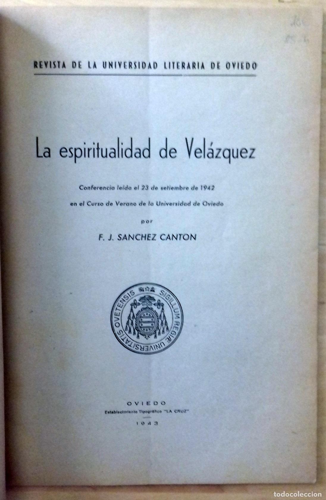 Libros: F. J. S&aacute;nchez Cant&oacute;n - LA ESPIRITUALIDAD DE VEL&Aacute;ZQUEZ - Foto 2