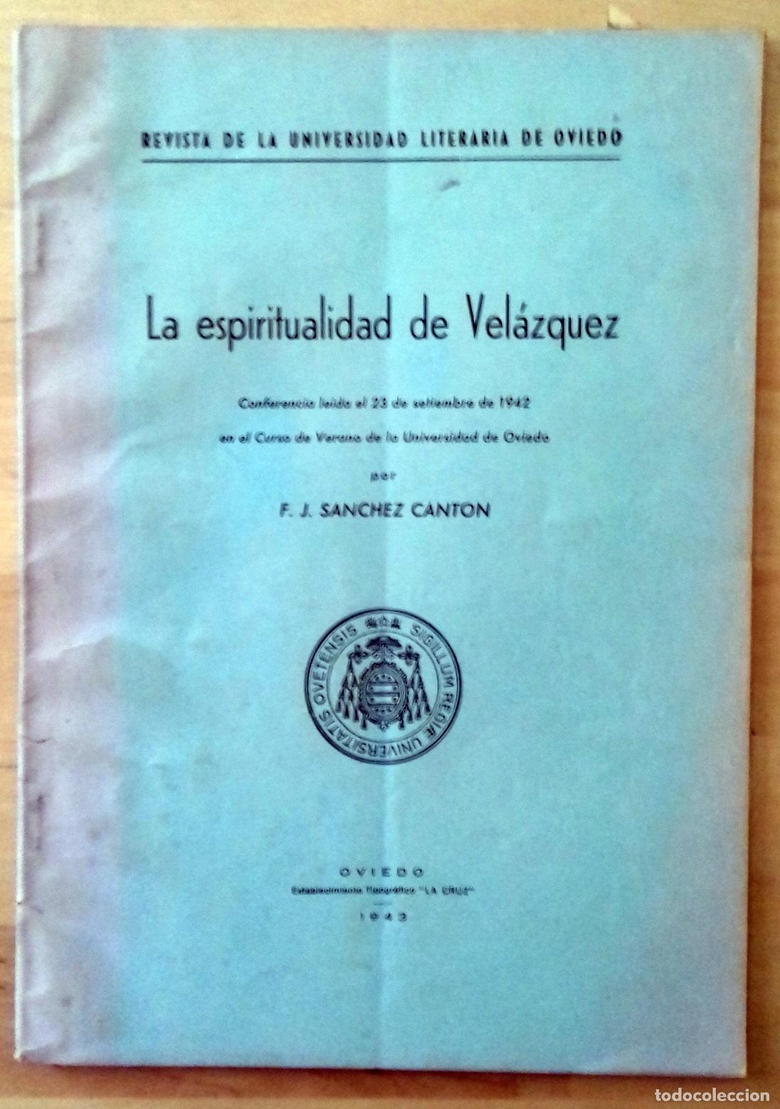 Libros: F. J. S&aacute;nchez Cant&oacute;n - LA ESPIRITUALIDAD DE VEL&Aacute;ZQUEZ - Foto 1