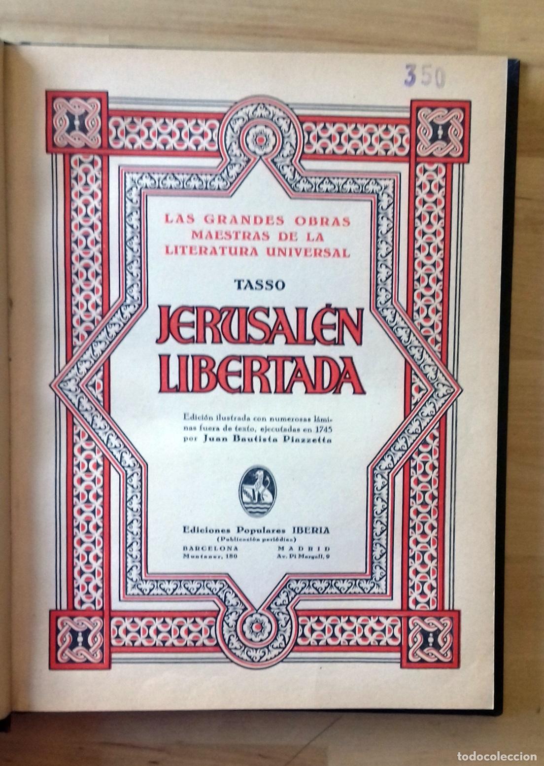 Libros: Tasso - JERUSAL&Eacute;N LIBERTADA - Foto 2