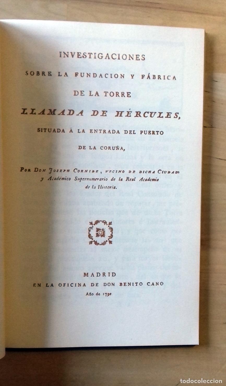 Libros: Joseph Cornide - HISTORIA DE LA TORRE DE H&Eacute;RCULES - Foto 2