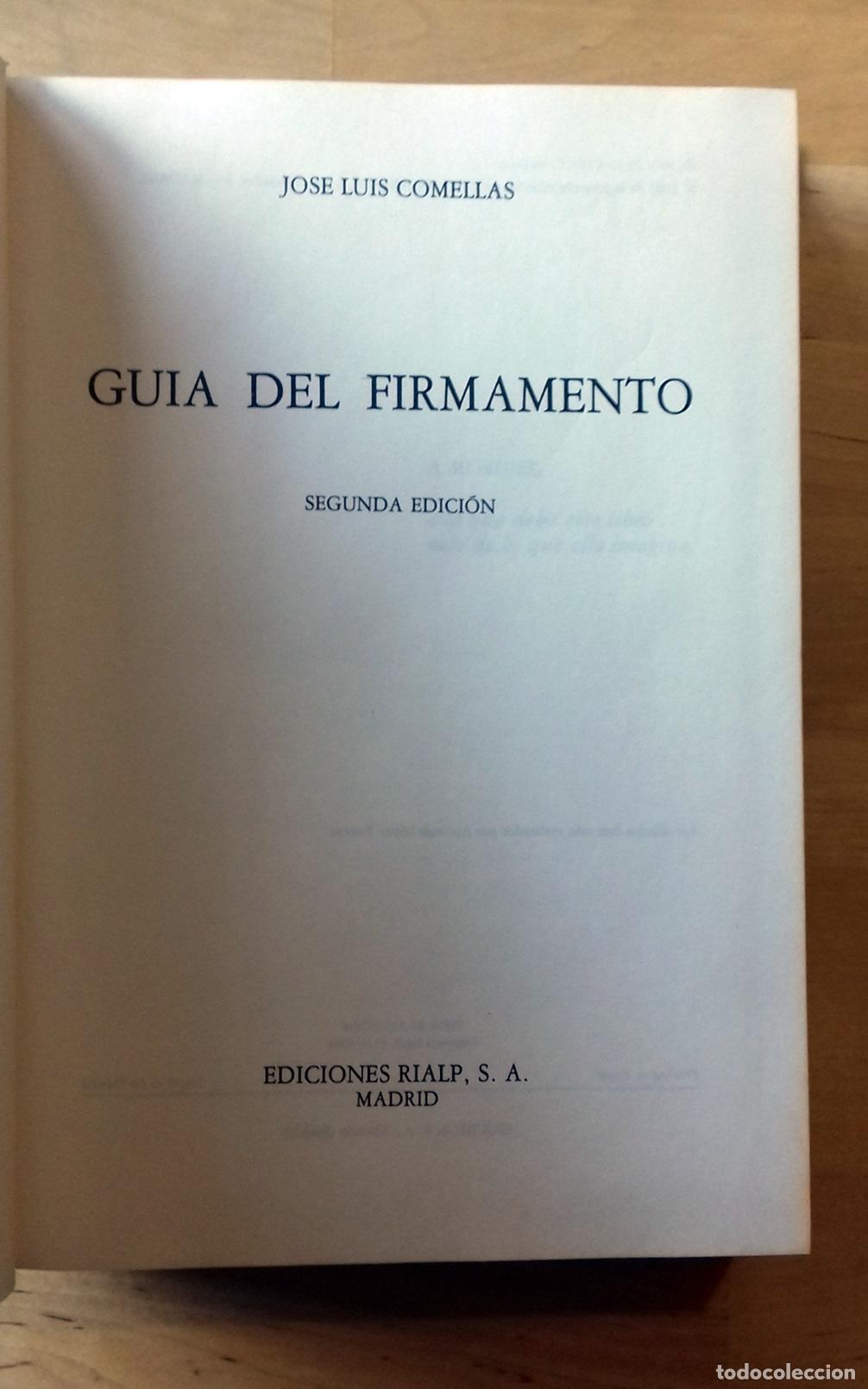 Libros: Jos&eacute; Luis Comellas - GU&Iacute;A DEL FIRMAMENTO - Foto 2