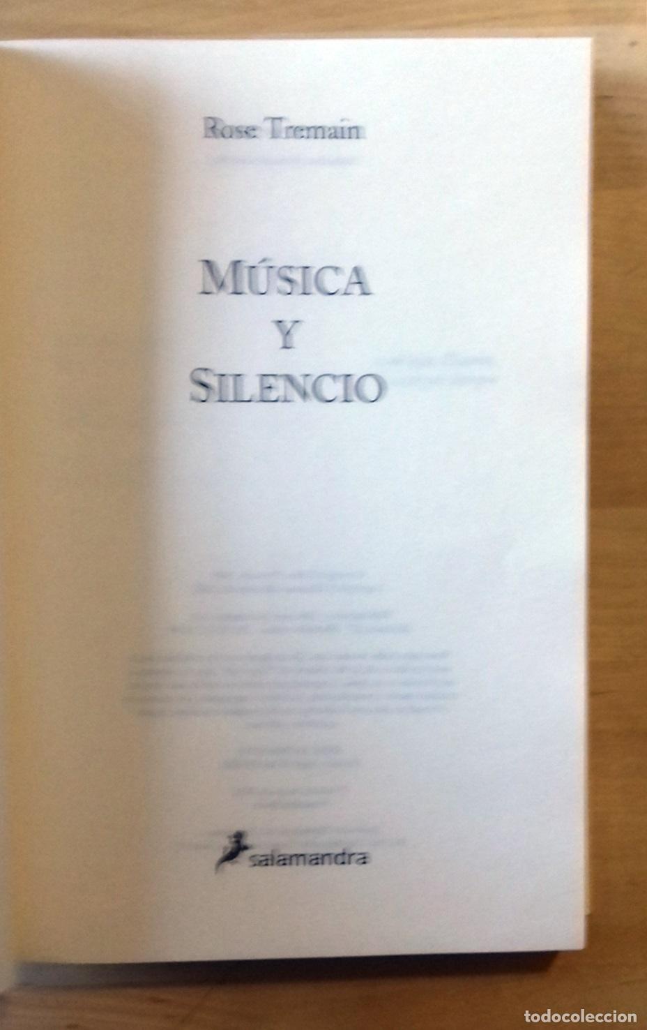 Libros: Rose Tremain - M&Uacute;SICA Y SILENCIO - Foto 2