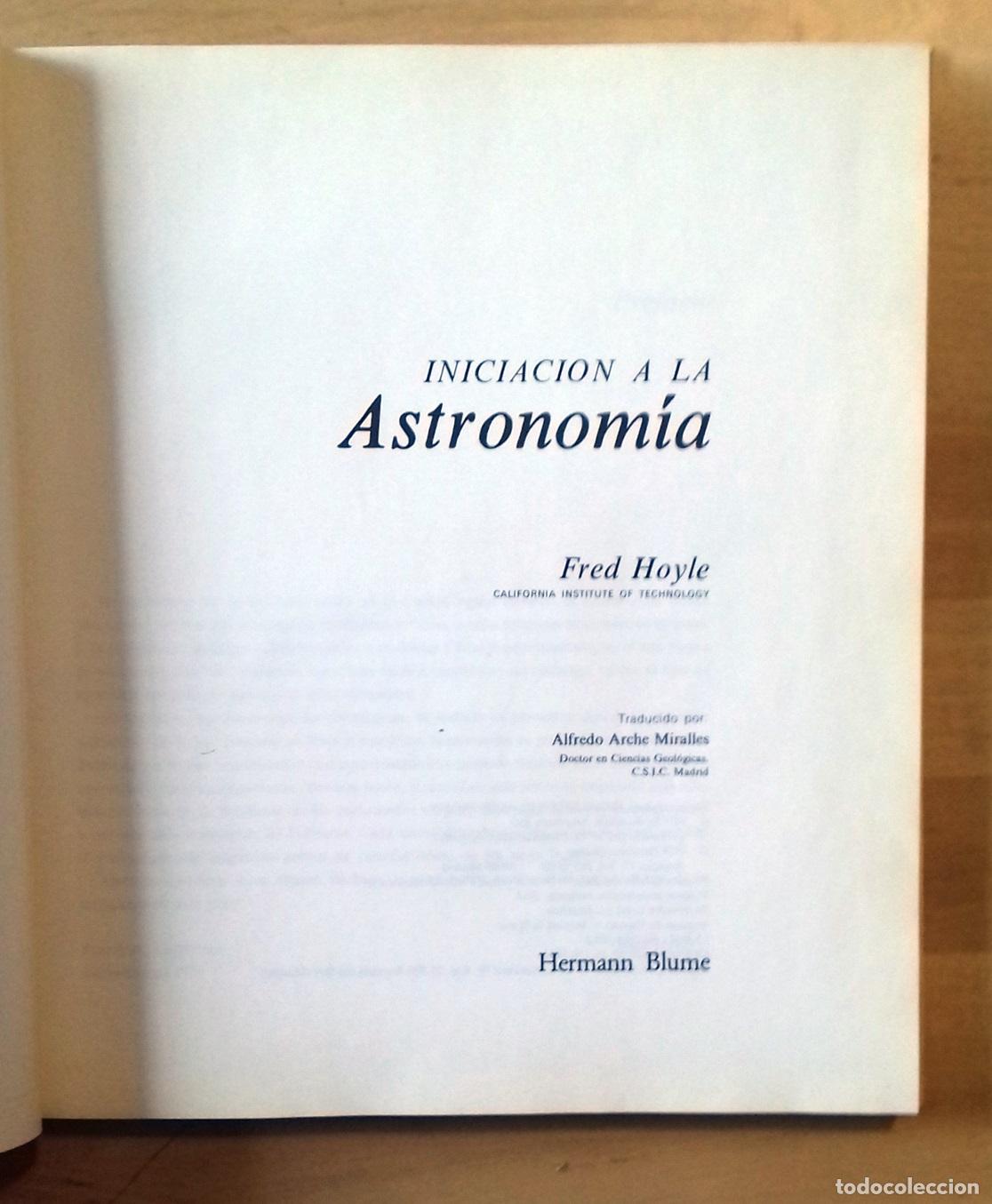 Libros: Fred Hoyle - INICIACI&Oacute;N A LA ASTRONOM&Iacute;A - Foto 5