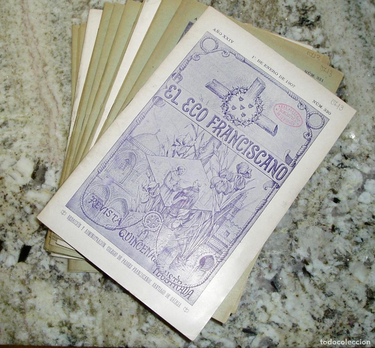 B&uuml;cher: vvaa - EL ECO FRANCISCANO. Revista quincenal ilustrada. Completo a falta del n&uacute;mero 333. 23 n&uacute;meros.