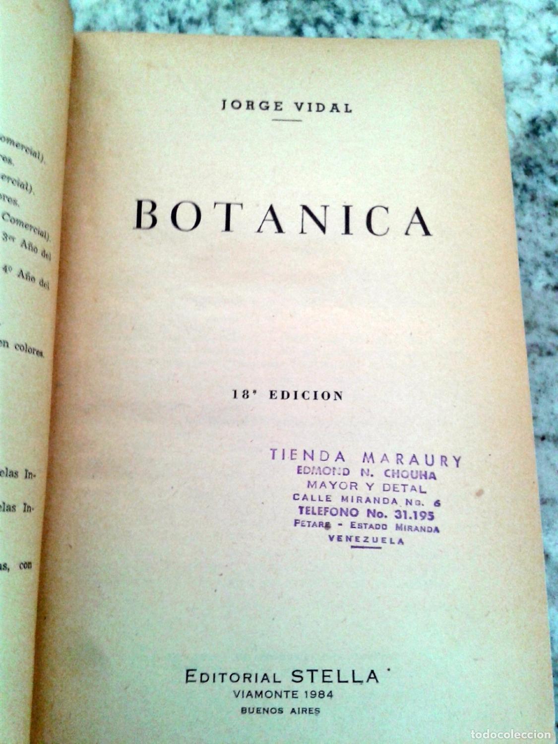 Libros: Jorge Vidal - BOTANICA - Foto 5
