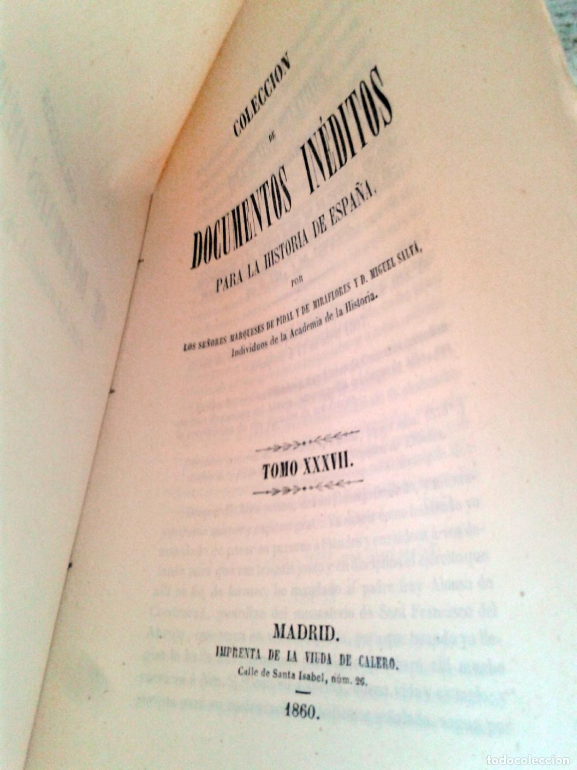 Libri di seconda mano: Miguel Salv&aacute; - Marqueses de Pidal y Miraflores - COLECCION DE DOCUMENTOS INEDITOS PARA LA HISTORIA D
