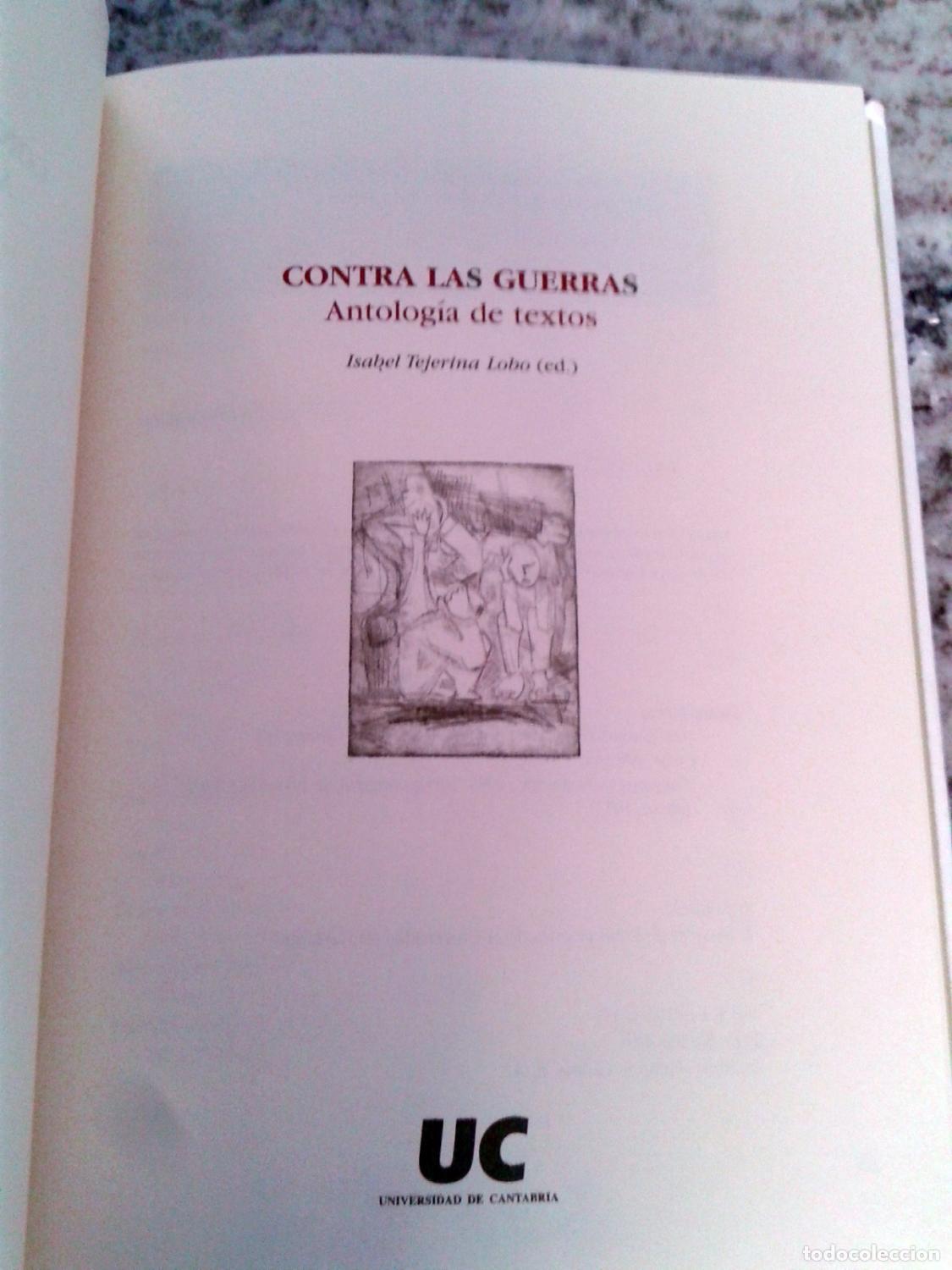 Libros: Isabel Tejerina Lobo - Contra las guerras: antolog&iacute;a de textos - Foto 4