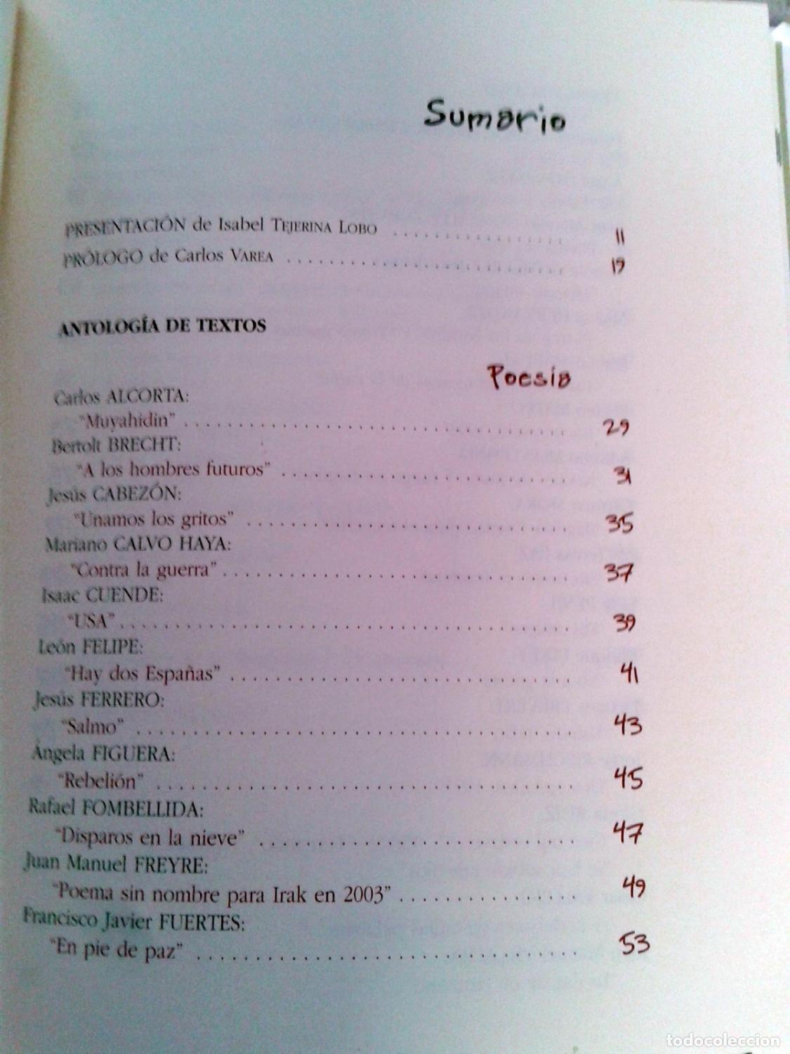 Libros: Isabel Tejerina Lobo - Contra las guerras: antolog&iacute;a de textos - Foto 6