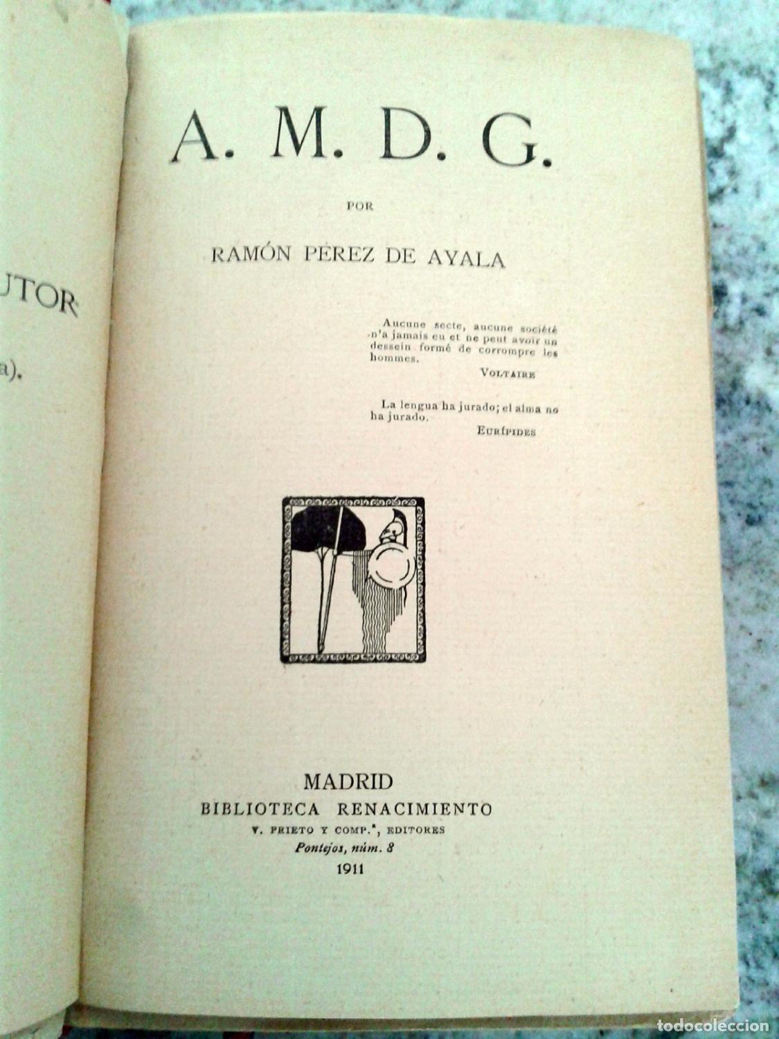 Libros: Ram&oacute;n P&eacute;rez de Ayala - AMDG. La vida en los colegios de Jesuitas - Foto 4