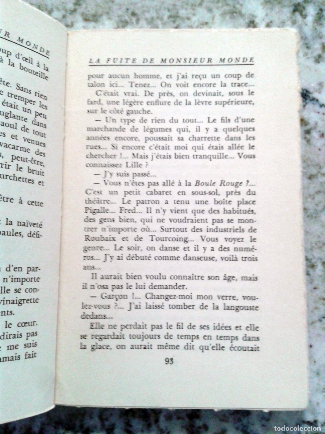 Libros: Simenon - LA FUITE DE MONSIEUR MONDE - Foto 3