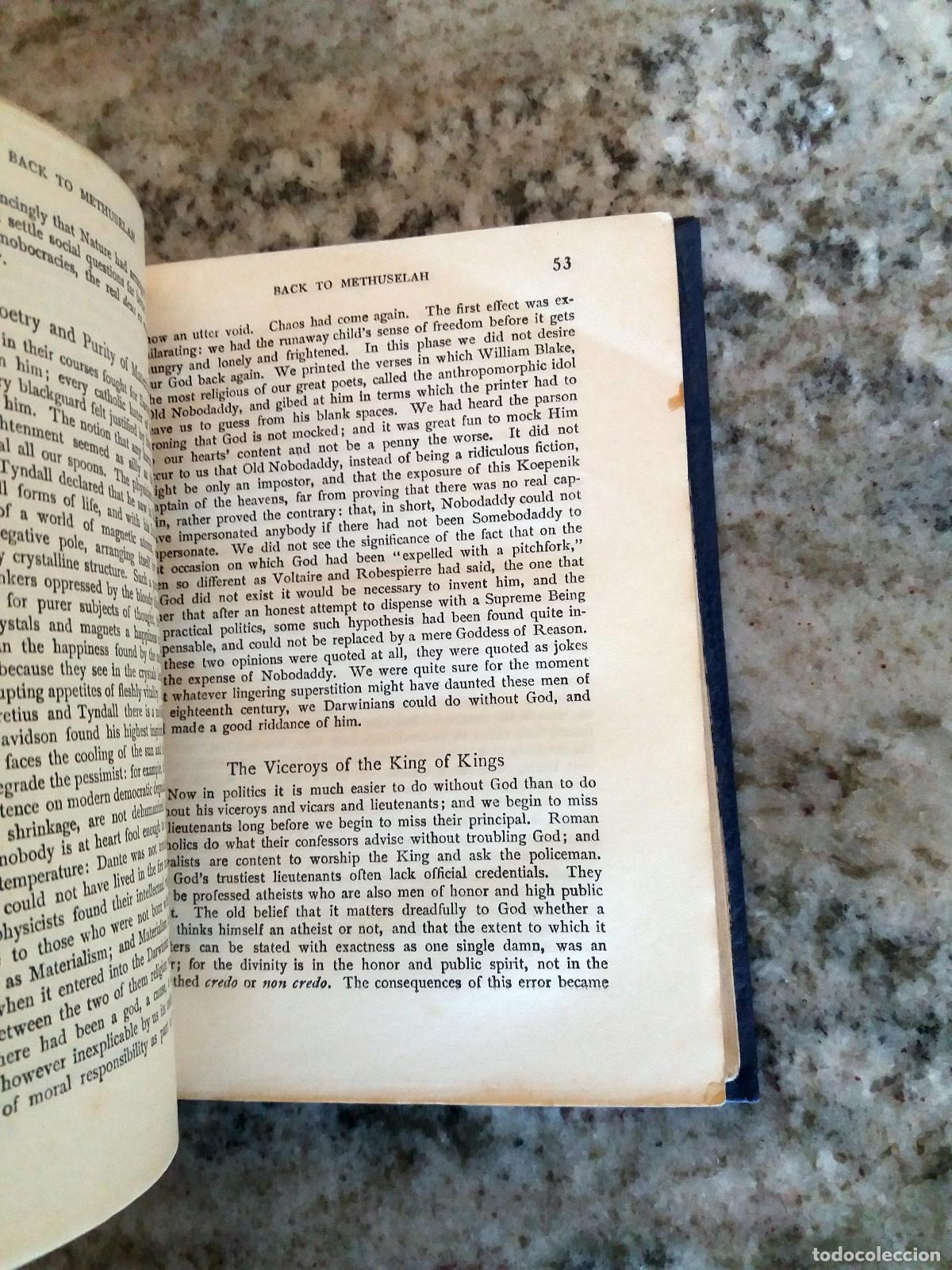 Libros: Bernard Shaw - BACK TO METHUSELAH, A METABIOLOGICAL PENTATEUCH - Foto 4