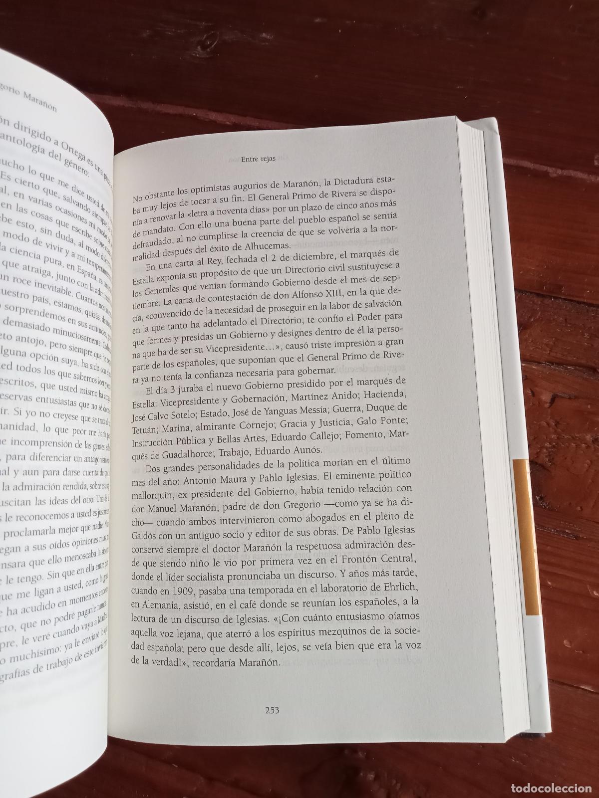 Libros: Marino G&oacute;mez Santos - GREGORIO MARA&Ntilde;ON - Foto 3