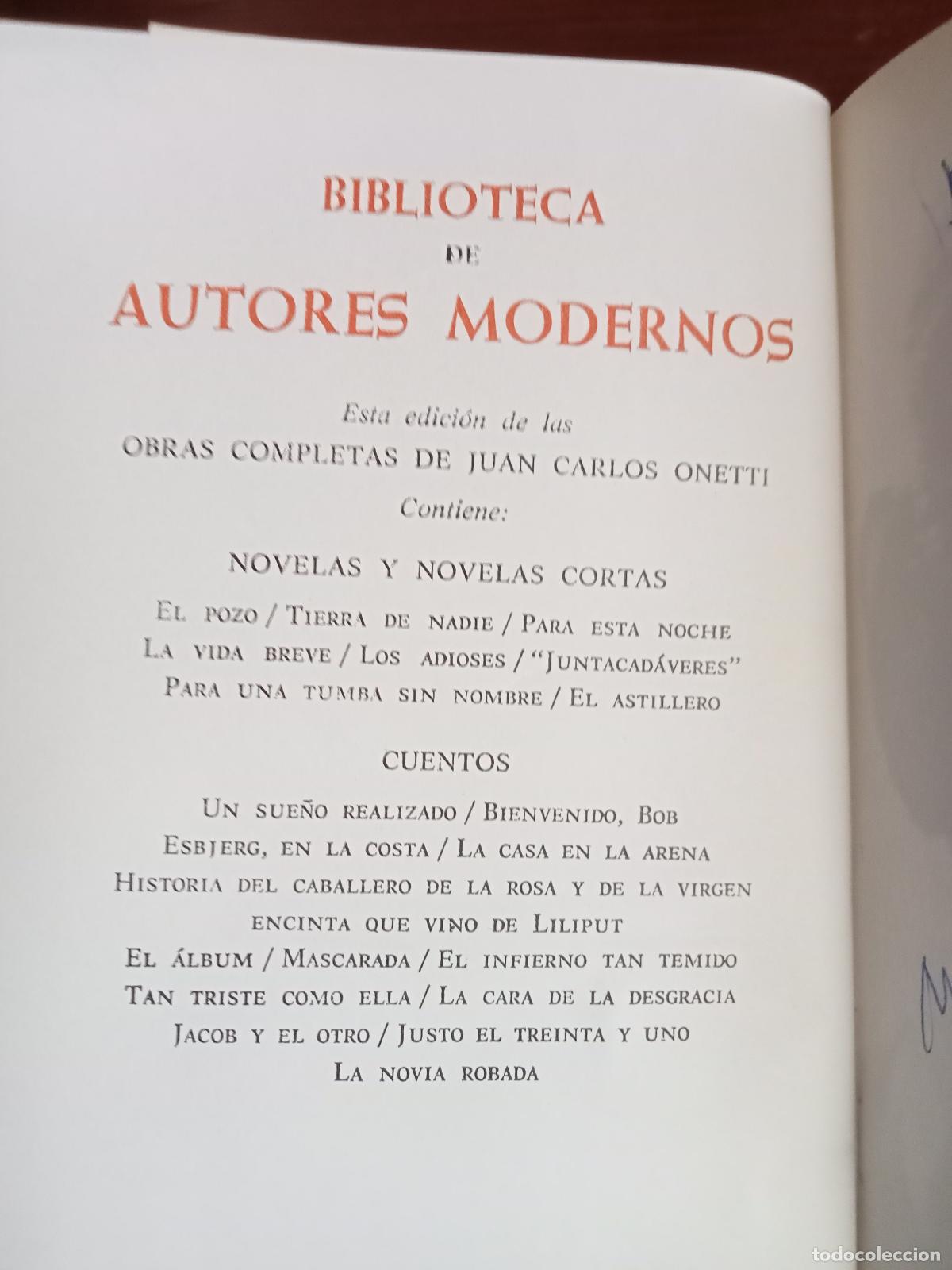 Libros: Juan Carlos Onetti Borges - OBRAS COMPLETAS - Foto 2