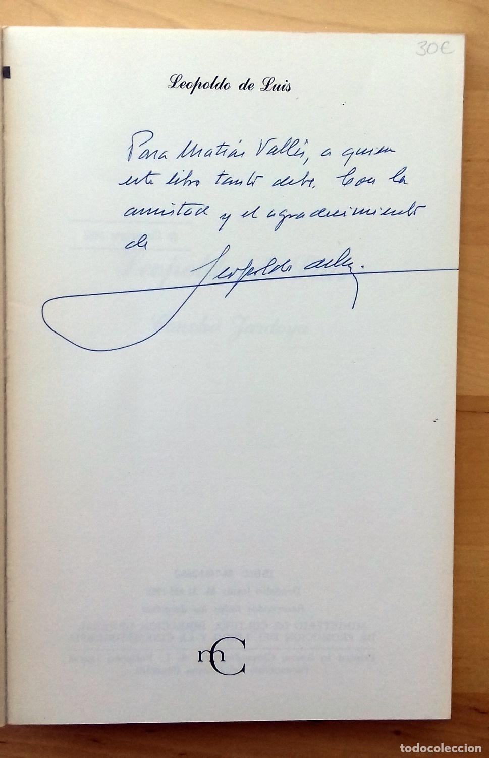 Libros: Concha Zardoya - LEOPOLDO DE LUIS - Foto 2