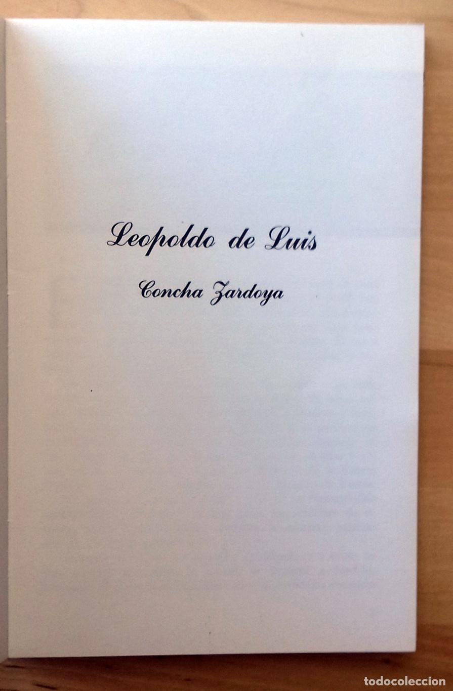 Libros: Concha Zardoya - LEOPOLDO DE LUIS - Foto 3