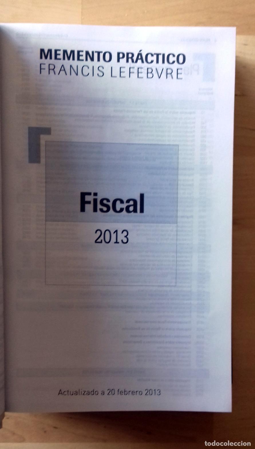 Libros: VV.AA. - MEMENTO PR&Aacute;CTICO FRANCIS LEFEBVRE. FISCAL 2013 - Foto 3
