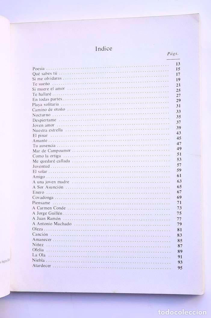 Libros: Umbral sonoro - SEQUEROS, OfeliaDedicatoria aut&oacute;grafa de la autora - Foto 4