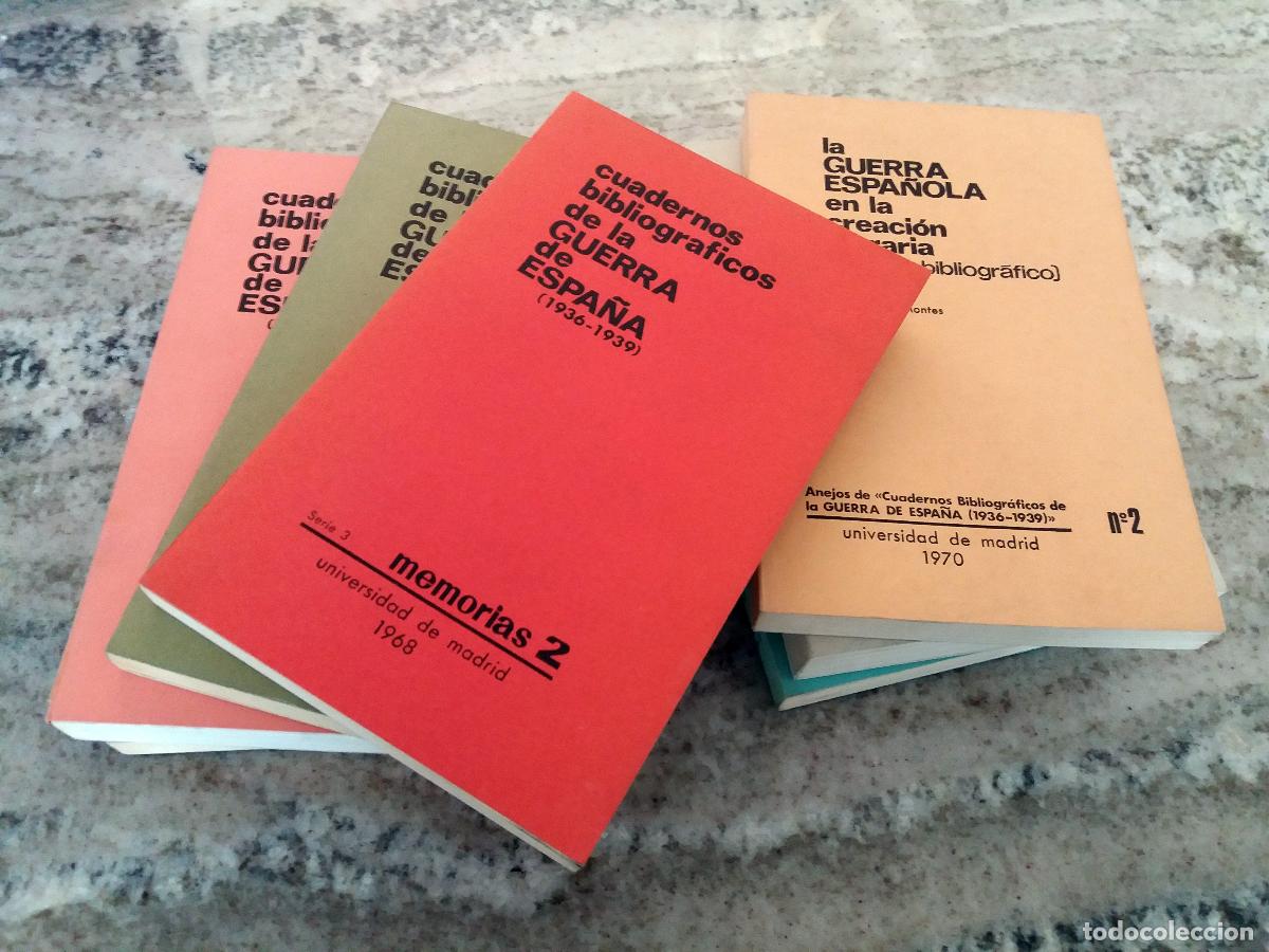 Libros: CUADERNOS BIBLIOGRAFICOS DE LA GUERRA DE ESPA&Ntilde;A. 1936-1939. Serie 1, Fasc 1 y 2. Serie 2, Fasc 1. Se