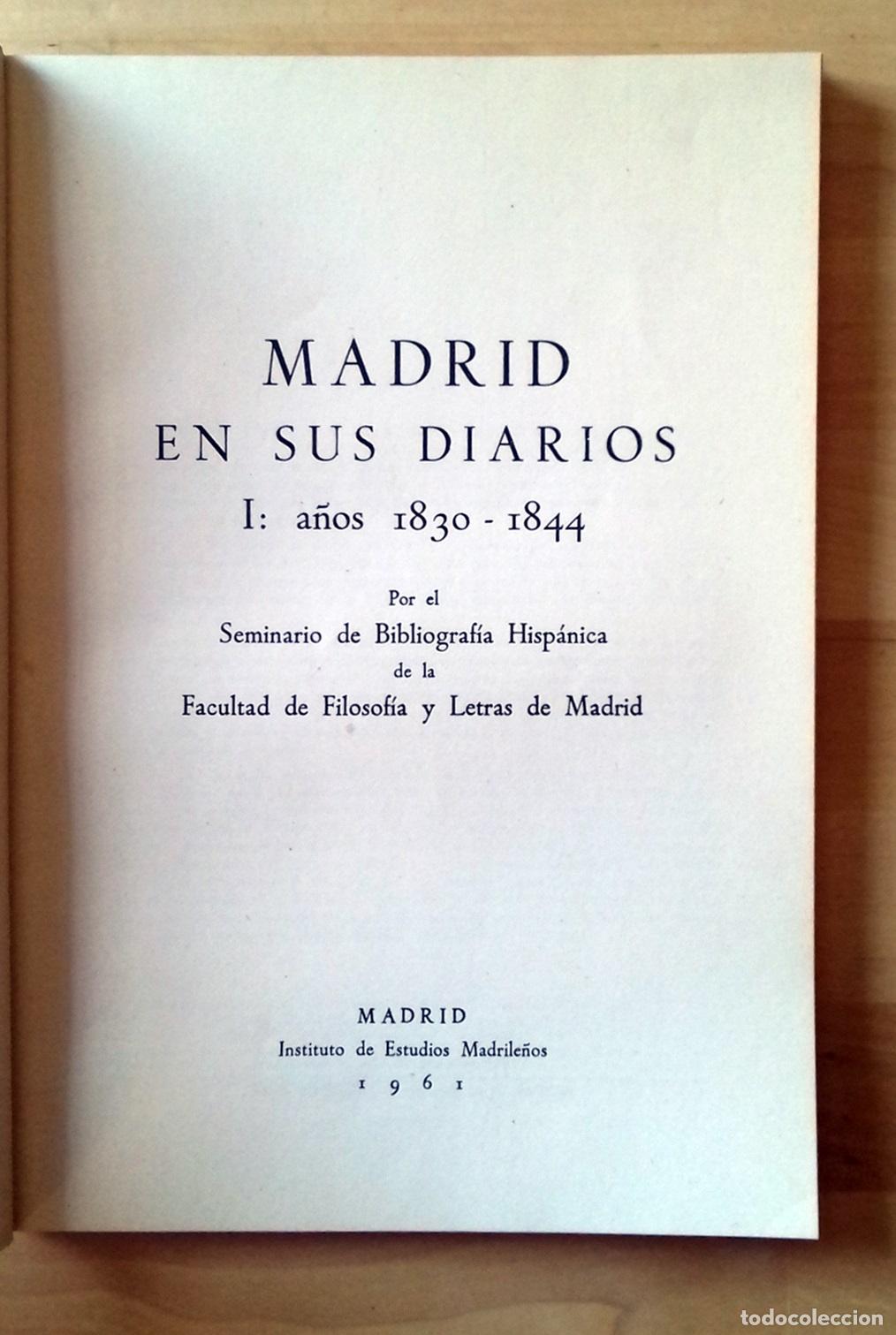Libros: VV.AA. - MADRID EN SUS DIARIOS. 5 VOLS. (COMPLETO) - Foto 3