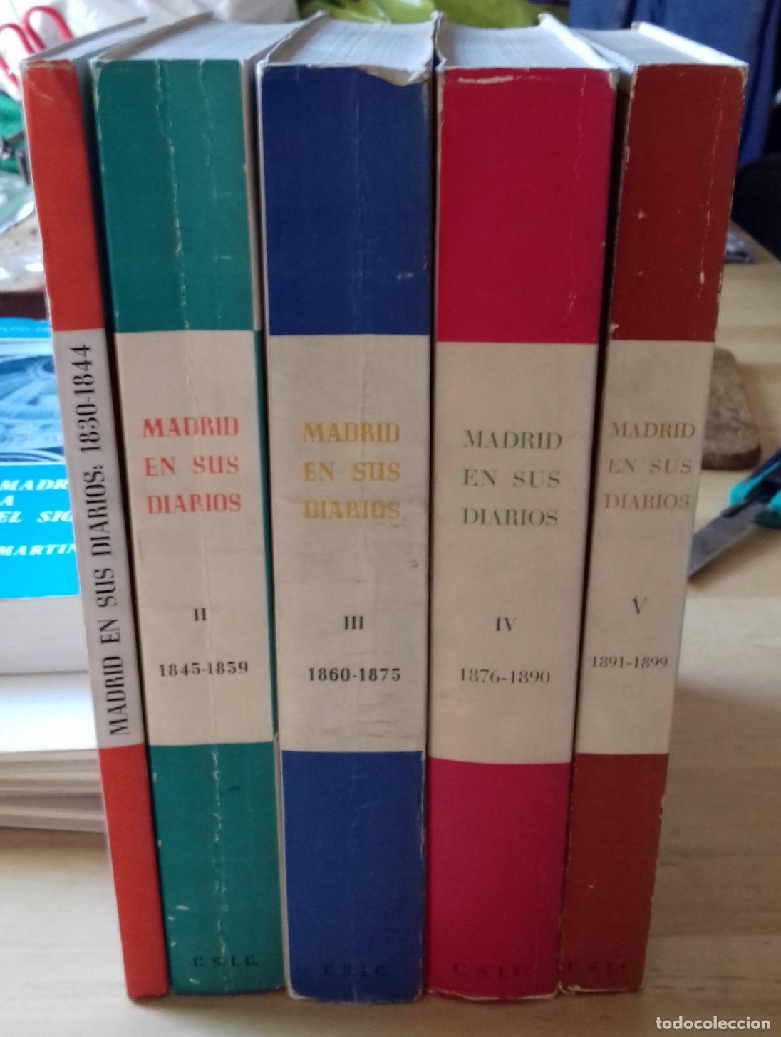 Libros: VV.AA. - MADRID EN SUS DIARIOS. 5 VOLS. (COMPLETO) - Foto 1