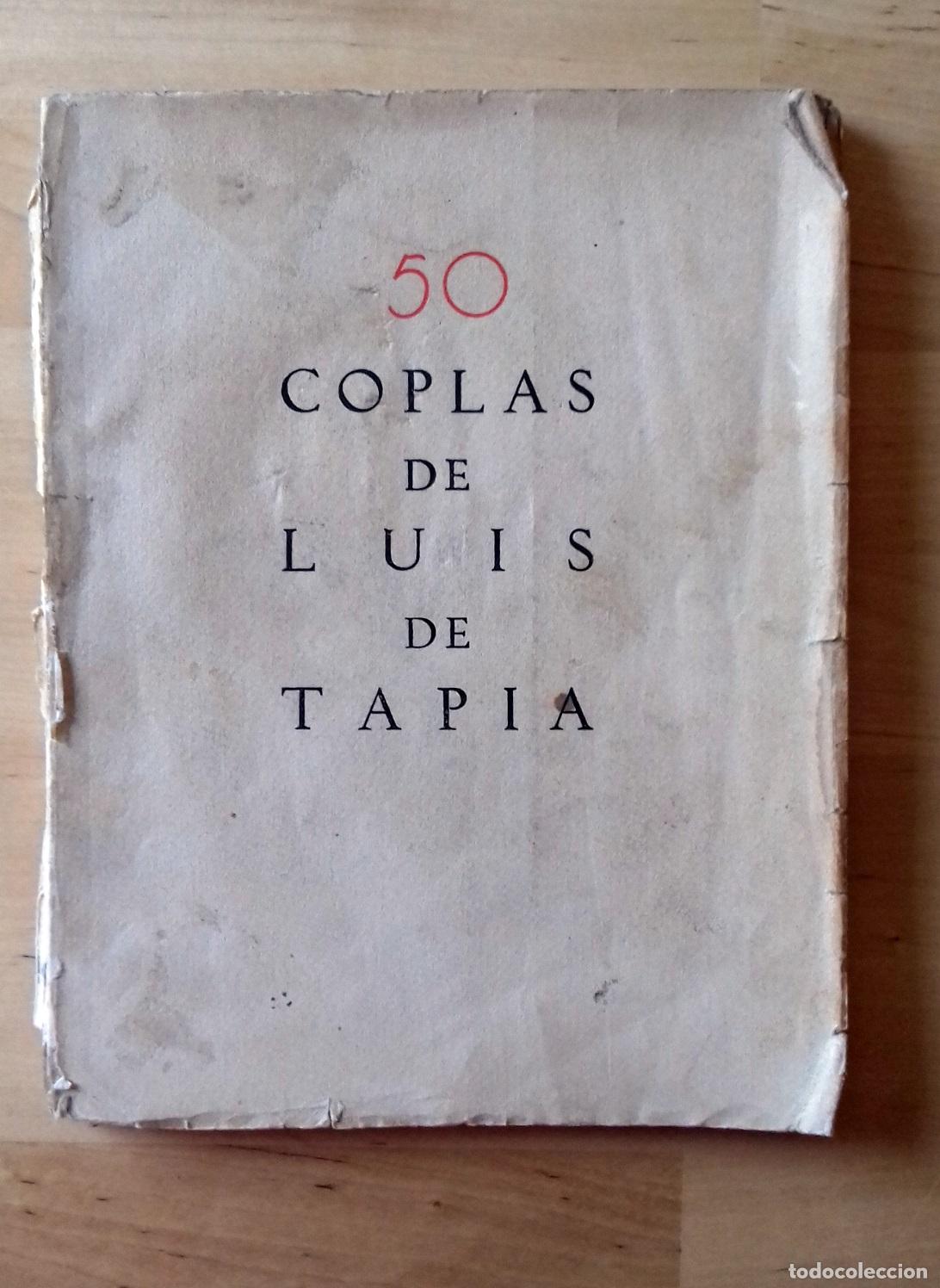 Libri di seconda mano: Luis de Tapia - 50 COPLAS DE LUIS DE TAPIA