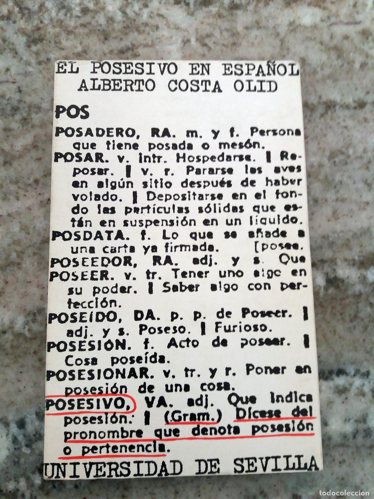 Libros: Alberto Costa Olid - EL POSESIVO EN ESPA&Ntilde;OL - Foto 1