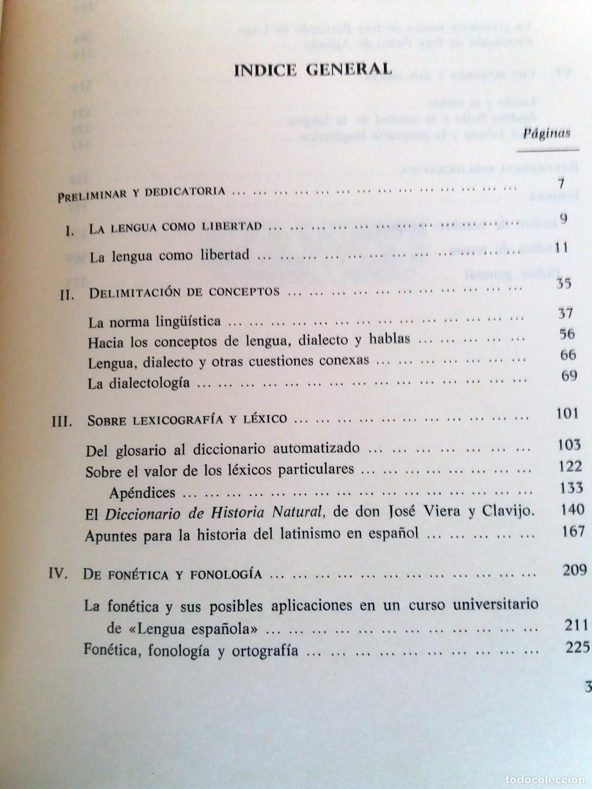 Libros: Manuel Alvar - LA LENGUA COMO LIBERTAD Y OTROS ESTUDIOS - Foto 5