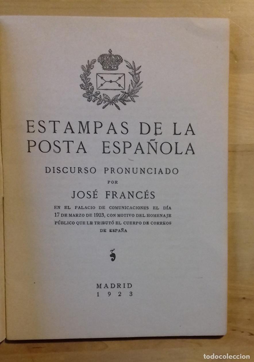 Libros: Jos&eacute; Franc&eacute;s - ESTAMPAS DE LA POSTA ESPA&Ntilde;OLA - Foto 2