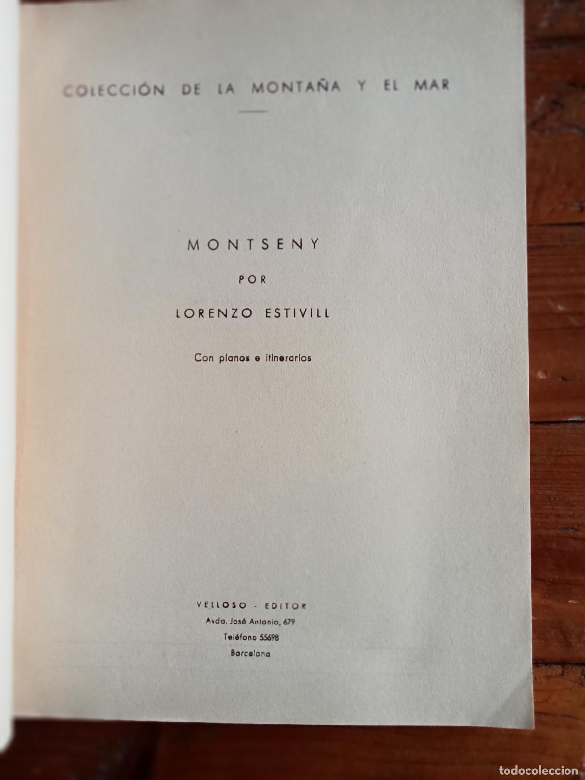 Libros: Lorenzo Estivill - MONTSENY. Con planos e itinerarios - Foto 5