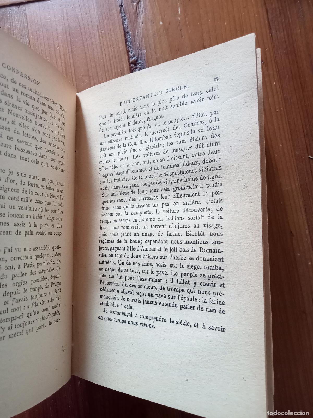 Libros: Alfred de Musset - LA CONFESSION DUN ENFANT DU SIECLE - Foto 3