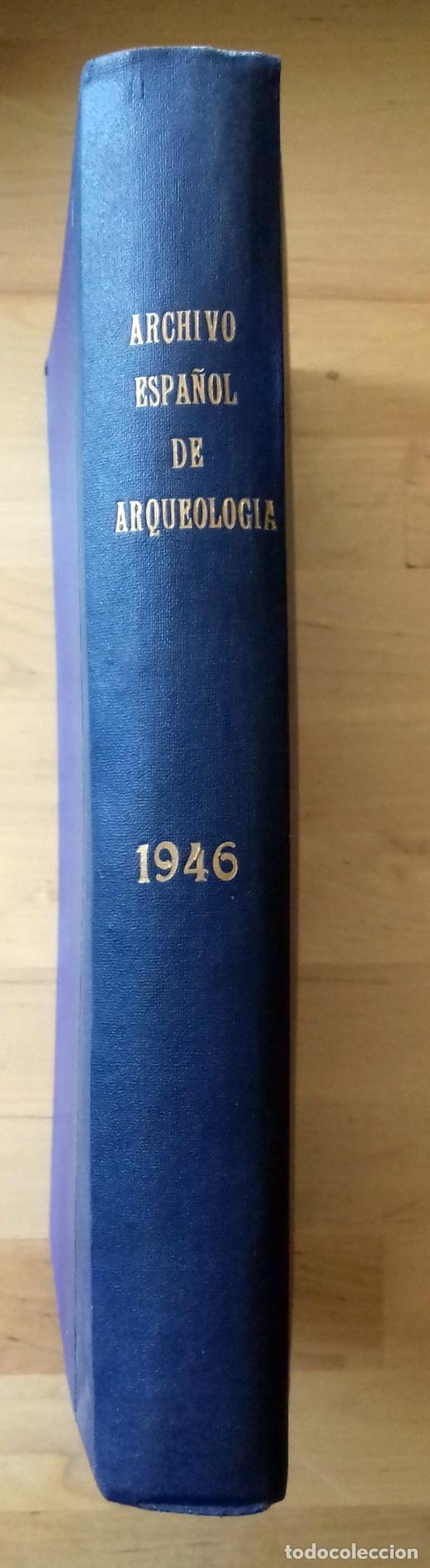 Livres: VV.AA. - ARCHIVO ESPA&Ntilde;OL DE ARQUEOLOG&Iacute;A. TOMO XIX. 1946. HOMENAJE A PORTUGAL