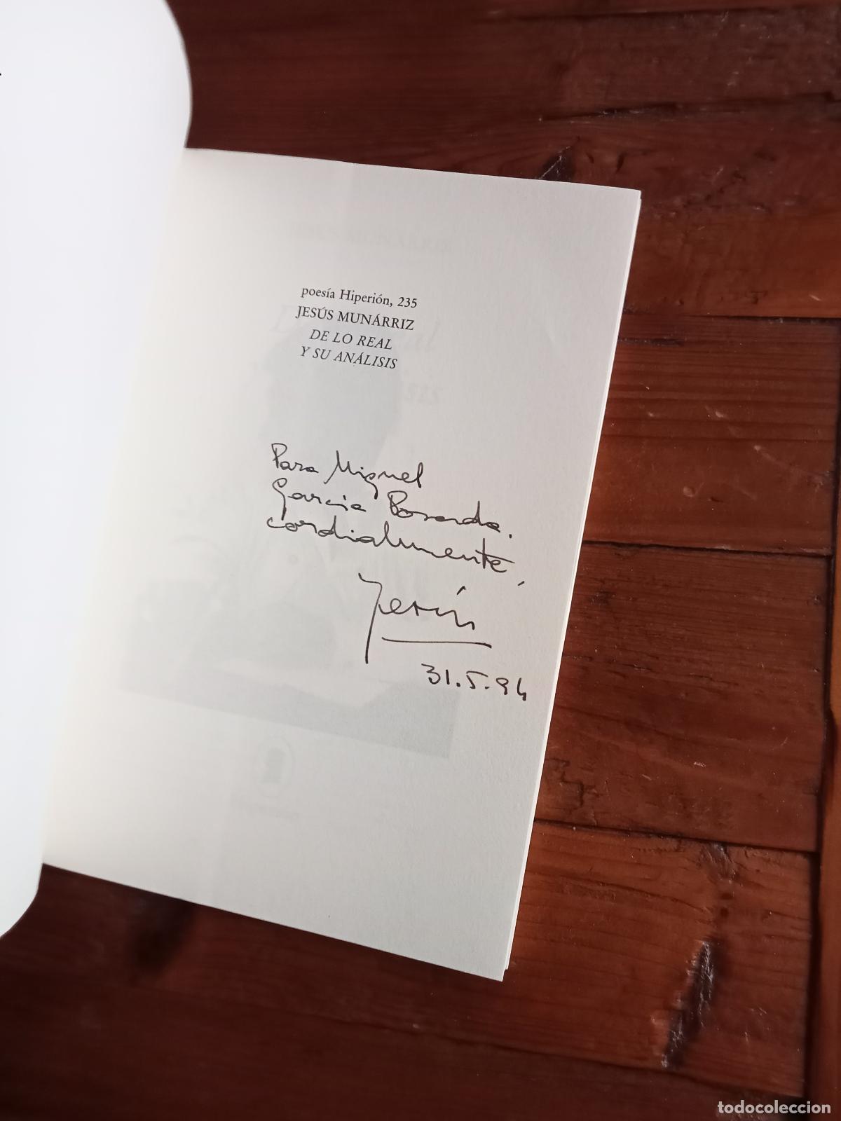 Libros: Mun&aacute;rriz, Jes&uacute;s - DE LO REAL Y SU ANALISIS - Foto 3