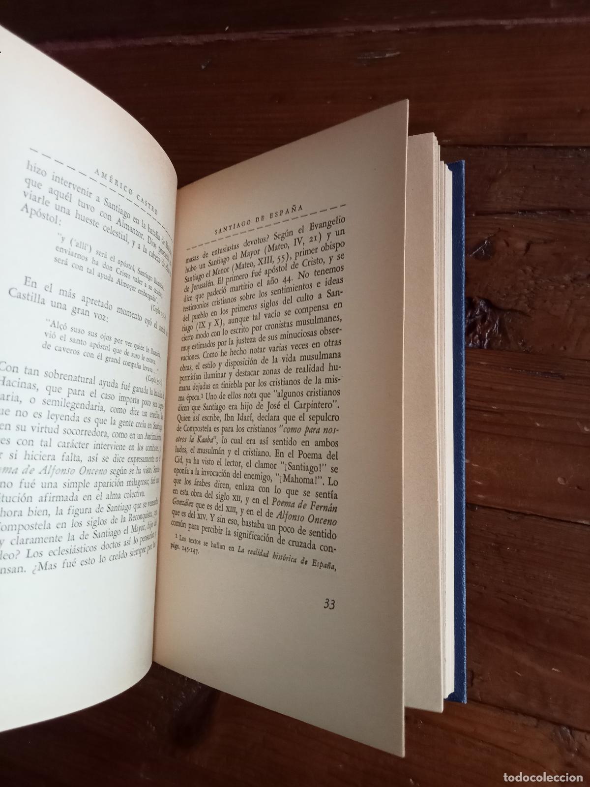 Libros: Americo Castro - SANTIAGO DE ESPA&Ntilde;A - Foto 2