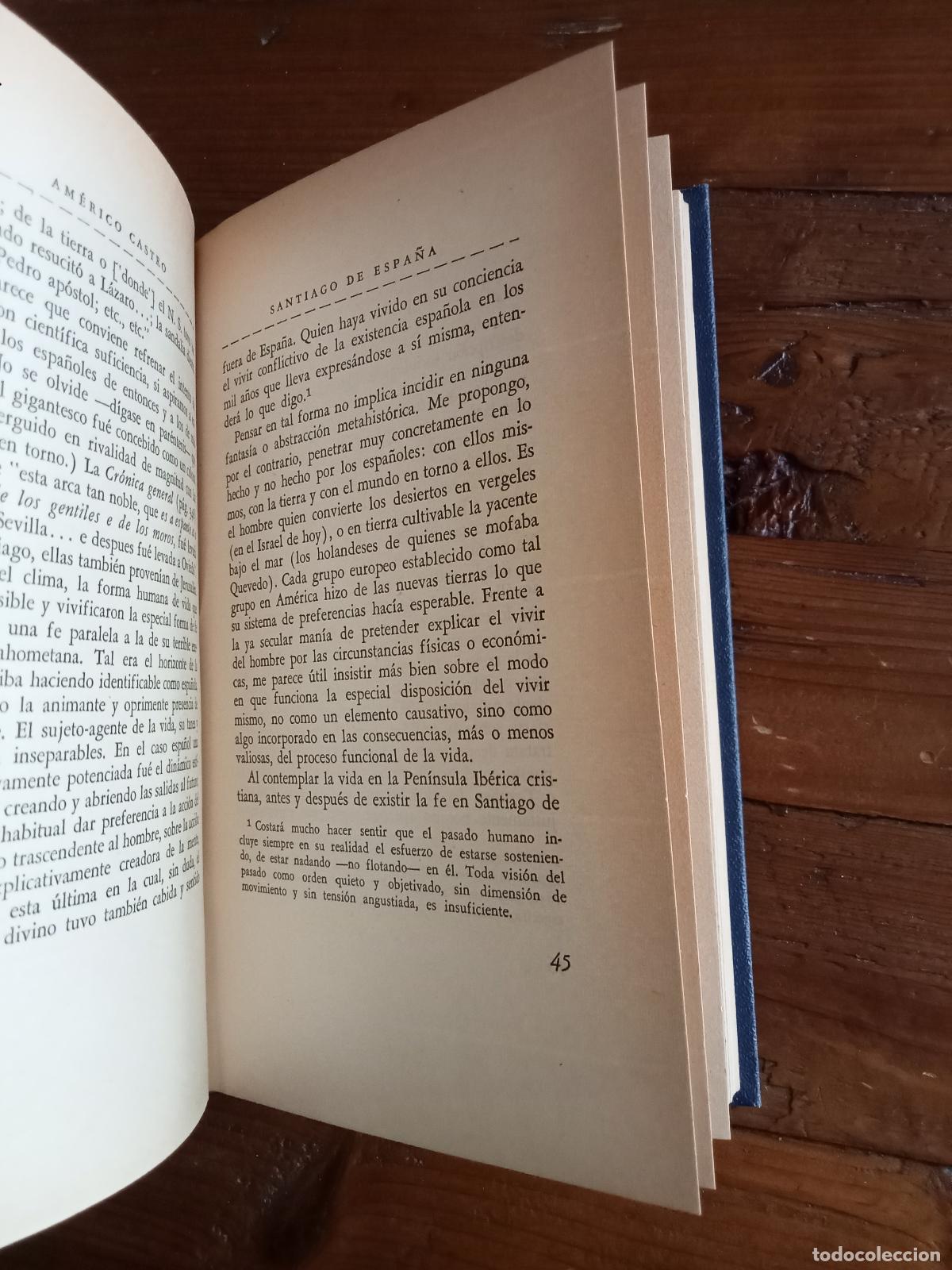 Libros: Americo Castro - SANTIAGO DE ESPA&Ntilde;A - Foto 4