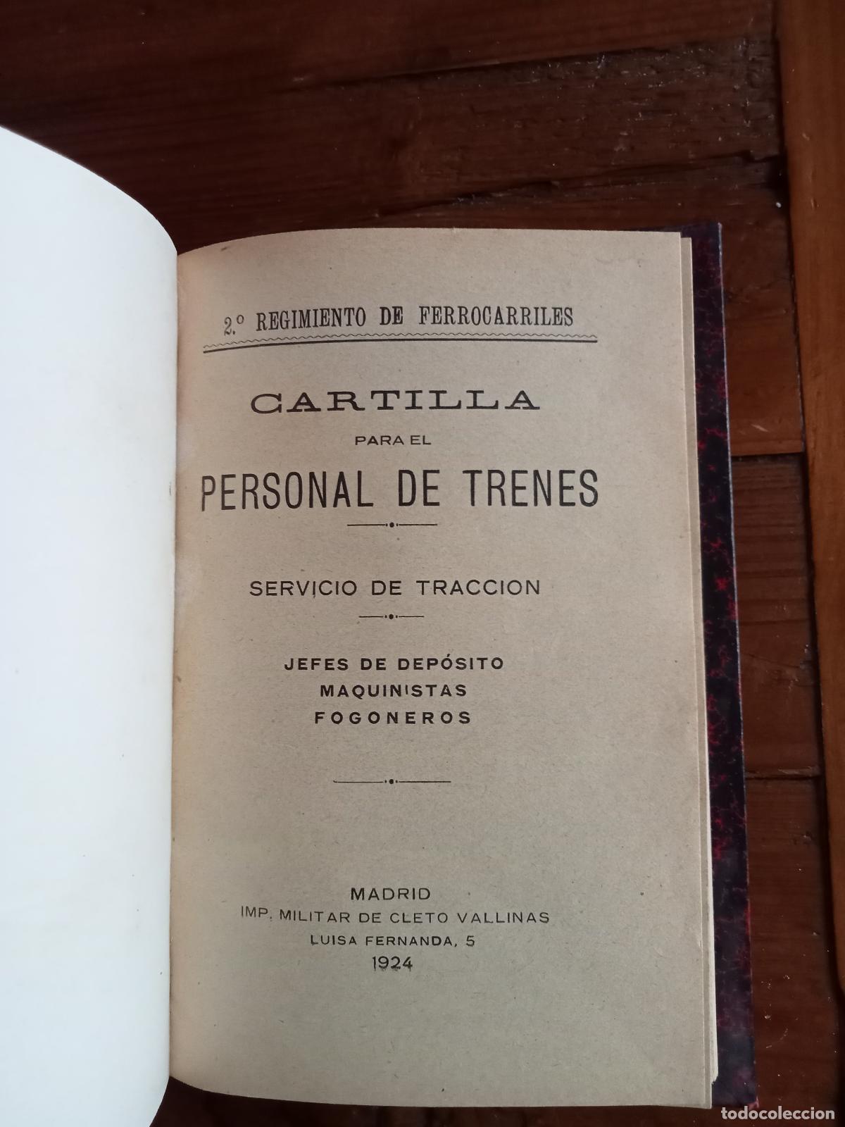 books: Emilio Go&ntilde;i (Manual de Telegraf&iacute;a) - 2&ordm; Regimiento de Ferrocarriles. CARTILLA PARA EL PERSONAL DE TR