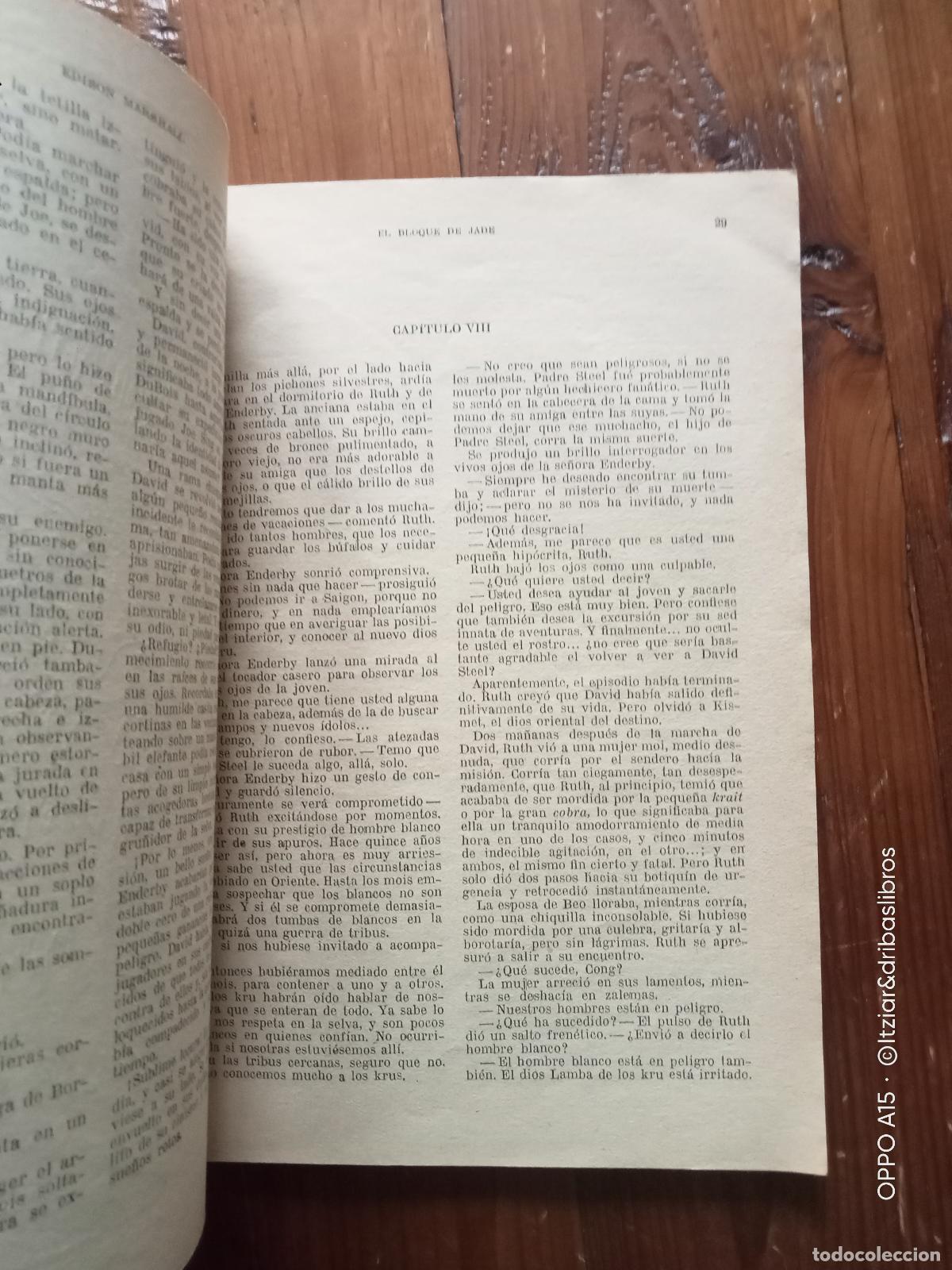 Libros: Edison Marshall - EL BLOQUE DE JADE. - Foto 2