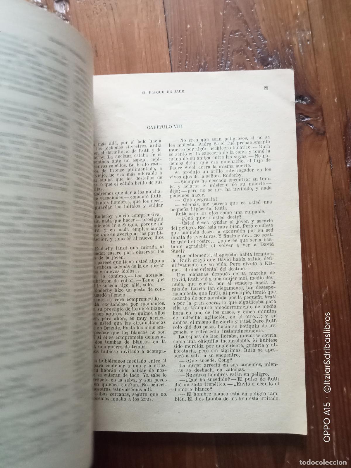 Libros: Edison Marshall - EL BLOQUE DE JADE. - Foto 3